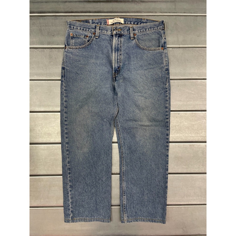 VTG Levis 516 Slim Fit Jeans Mens 36X26 Blue Light/Medium Wash Denim Straight